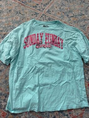 Target Aqua Barbie 'Sunday Funday' Short Sleeve Tee